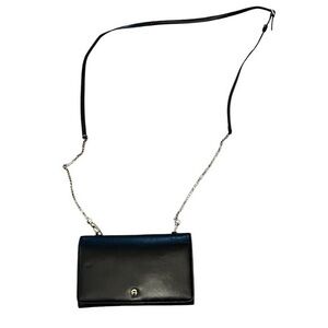 Etienne Aigner Organizer Crossbody/ Wallet on Chain & Strap, Black, unused